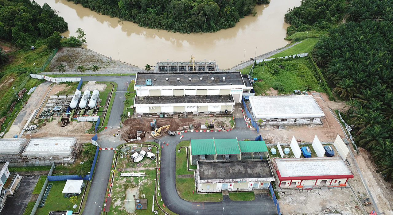 Project penyaluran air mentah by Asia Baru Construction in Johor