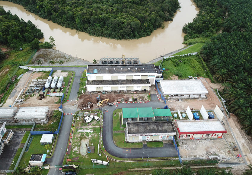 Project penyaluran air mentah by Asia Baru Construction in Johor